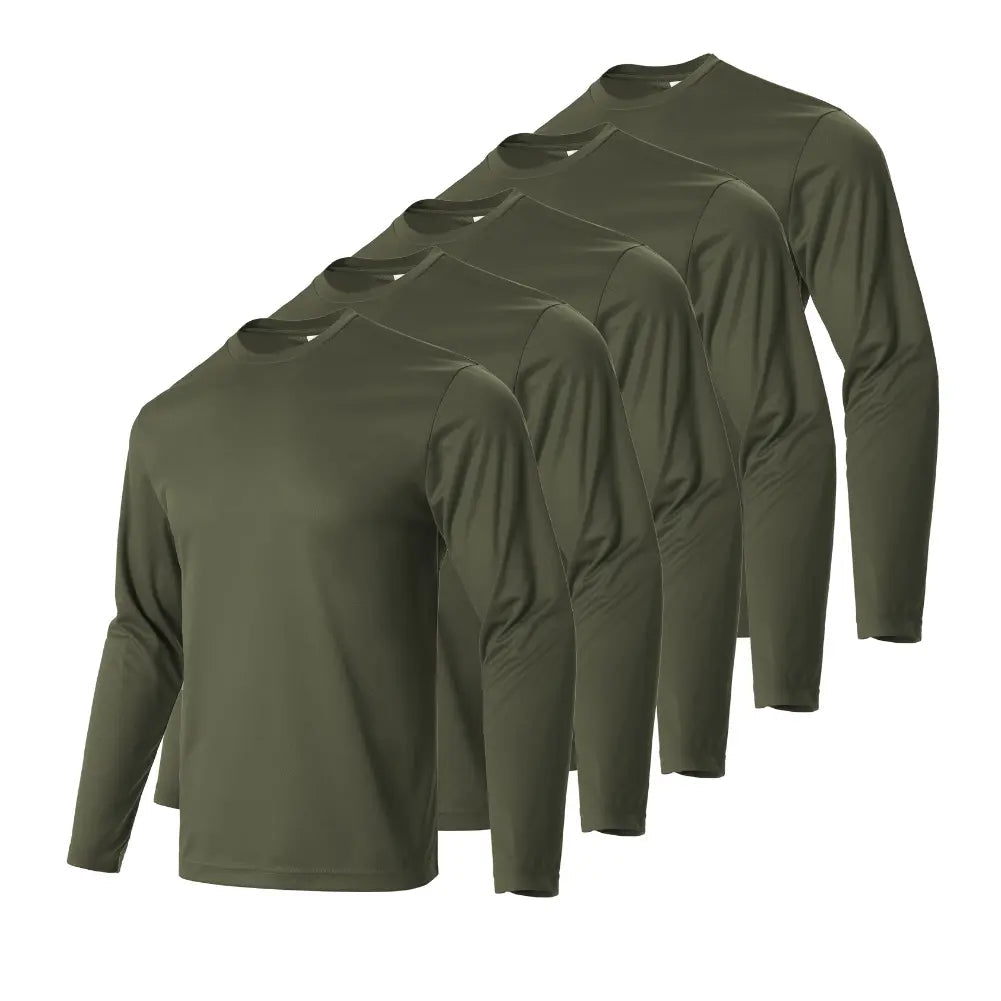 Men's Performance Dry Fit Long Sleeve T-Shirt (100% Polyester)