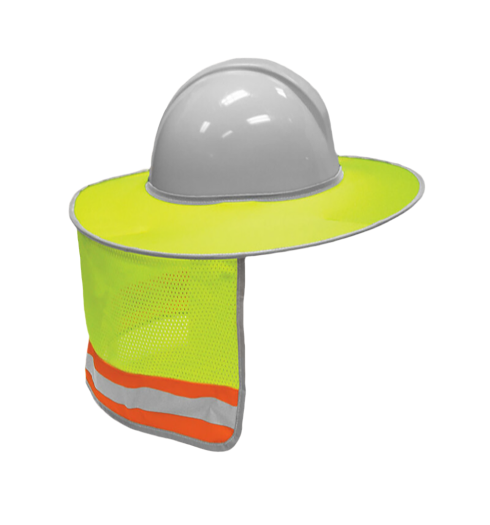 Hard Hat Sunshield With Reflective Stripe