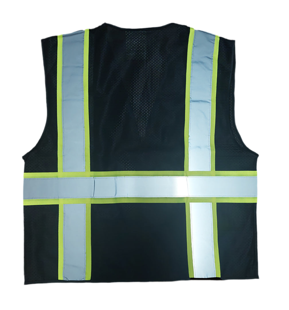 Black Reflective Safety Vest SV802