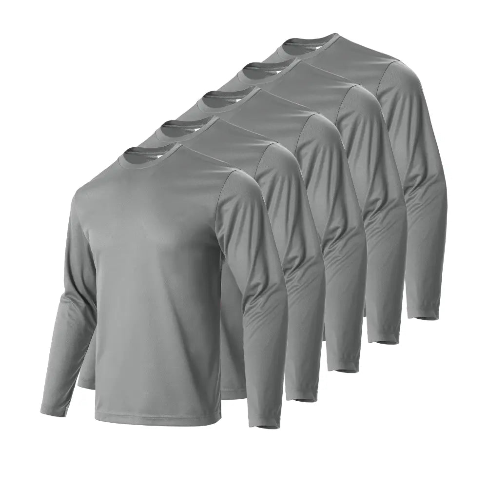 Men's Performance Dry Fit Long Sleeve T-Shirt (100% Polyester)