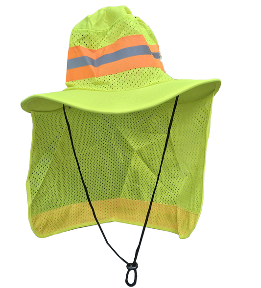 Safety Hats, Mesh Shade With Reflective Stripe