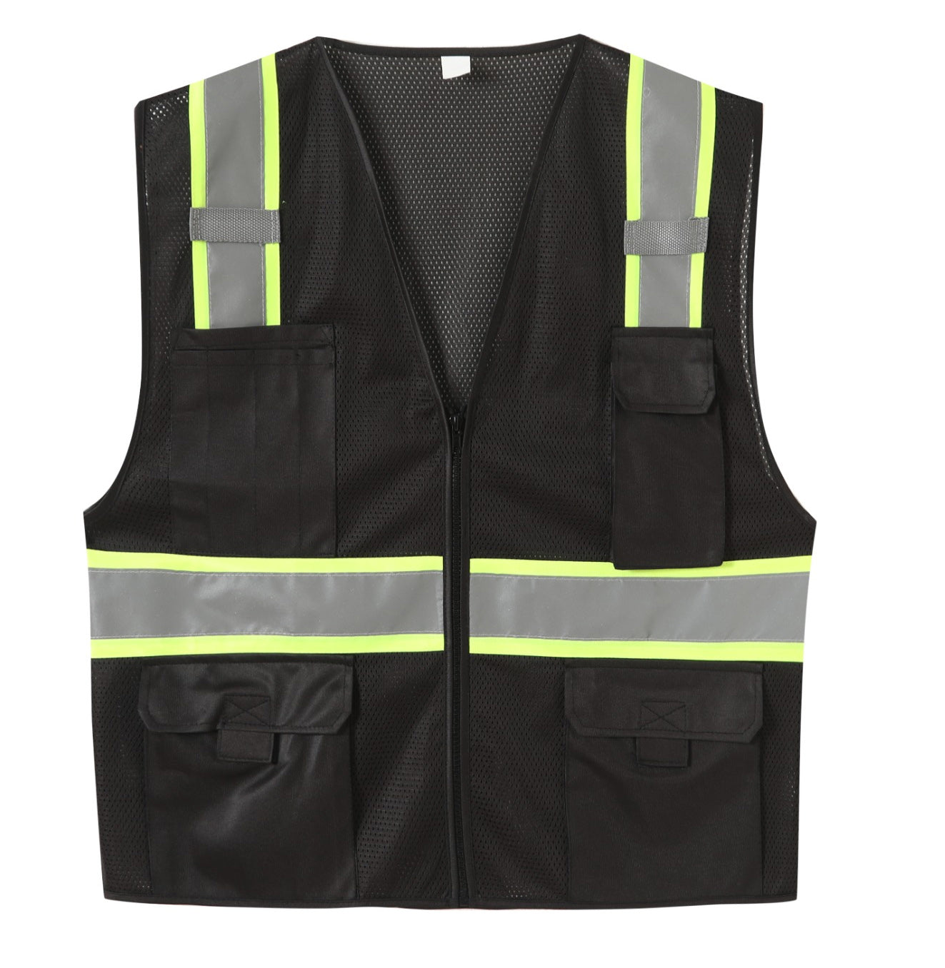 Black Reflective Safety Vest SV802