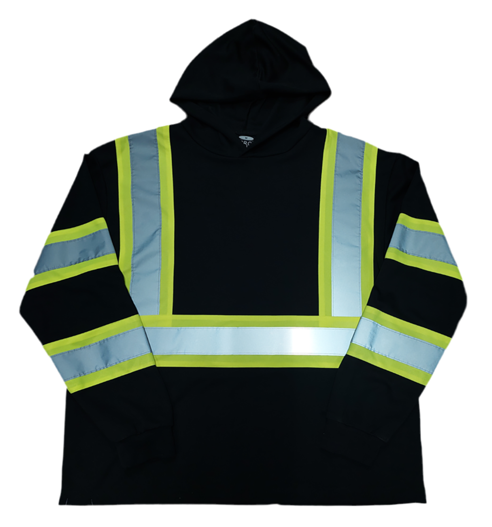 Hi-Vis Reflector Hooded Long Sleeve