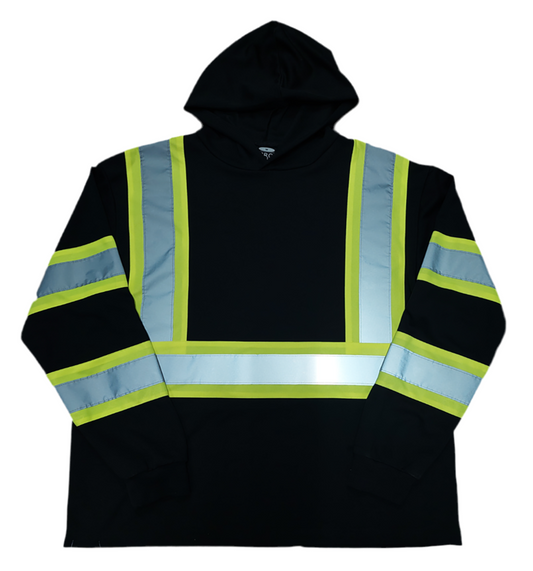 Hi-Vis Reflector Hooded Long Sleeve