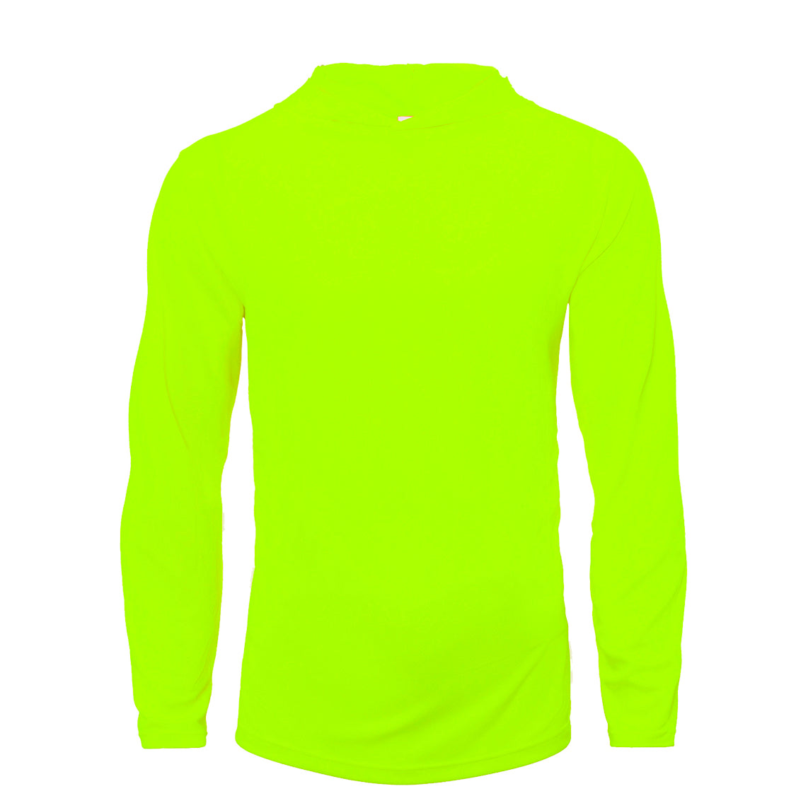 Men’s Performance Dry Fit Long Sleeve T-Shirt with Hoodie (100% Polyester)